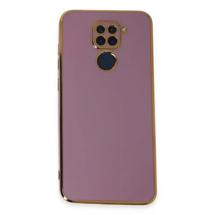 Newface Xiaomi Redmi Note 9 Kılıf Volet Silikon - Mor