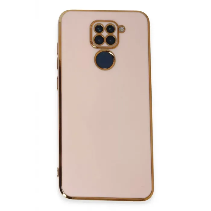 Newface Xiaomi Redmi Note 9 Kılıf Volet Silikon - Pembe