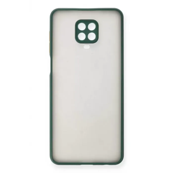Newface Xiaomi Redmi Note 9 Pro Kılıf Montreal Silikon Kapak - Yeşil