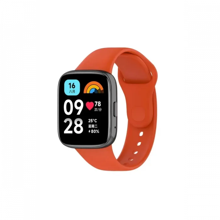 Newface Xiaomi Redmi Watch 3 Active Klasik Kordon - Turuncu