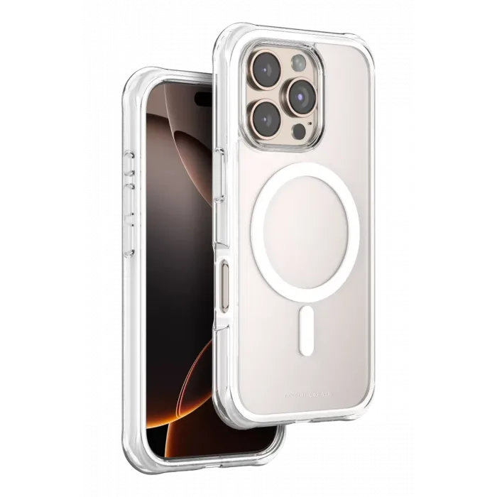 Onegif Apple iPhone 16 Pro Max Hulk Magsafe Kapak - Beyaz