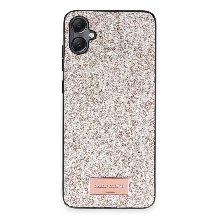 Onegif Samsung Galaxy A05 Bright Simli Kapak - Gold