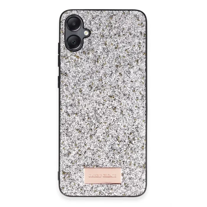 Onegif Samsung Galaxy A05 Bright Simli Kapak - Gümüş