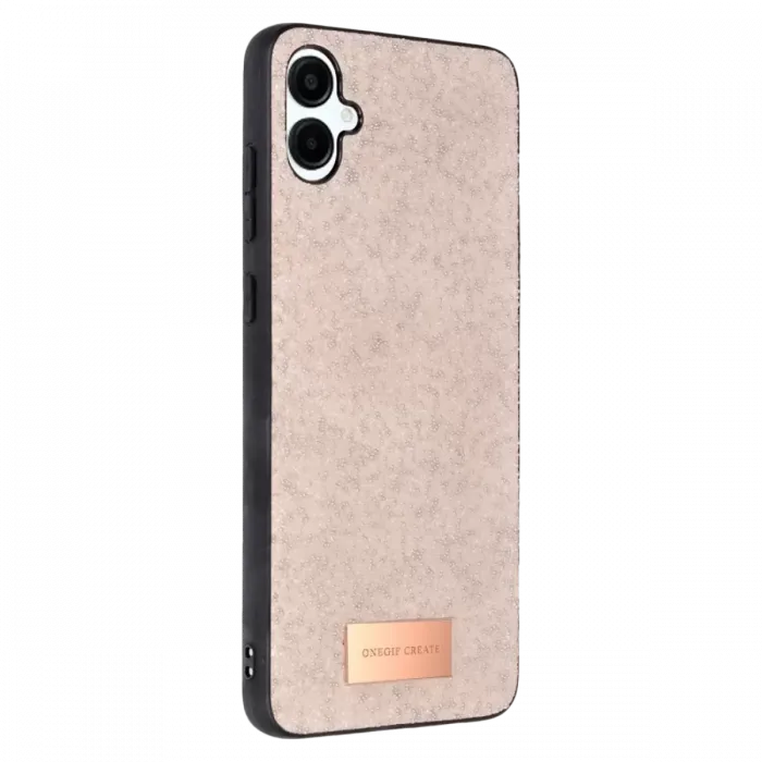Onegif Samsung Galaxy A06 Bright Simli Kapak - Pembe