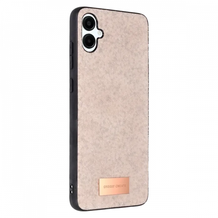 Onegif Samsung Galaxy A06 Bright Simli Kapak - Pembe