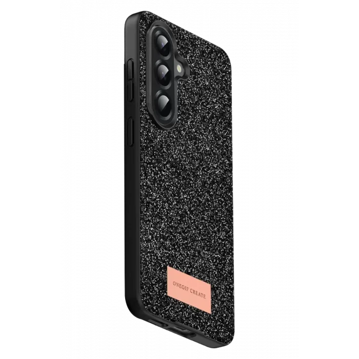 Onegif Samsung Galaxy A17 5G Bright Simli Kapak - Siyah