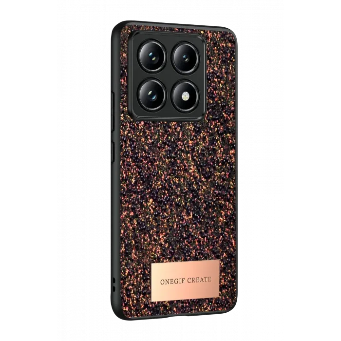 Onegif Xiaomi Mi 14T Pro Bright Simli Kapak - Derin Mor
