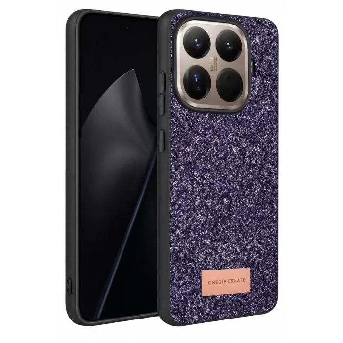 Onegif Xiaomi Mi 15T Pro Bright Simli Kapak - Derin Mor