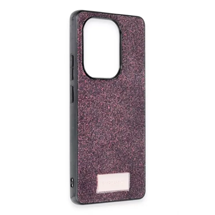 Onegif Xiaomi Redmi Note 13 Pro 4G Bright Simli Kapak - Derin Mor