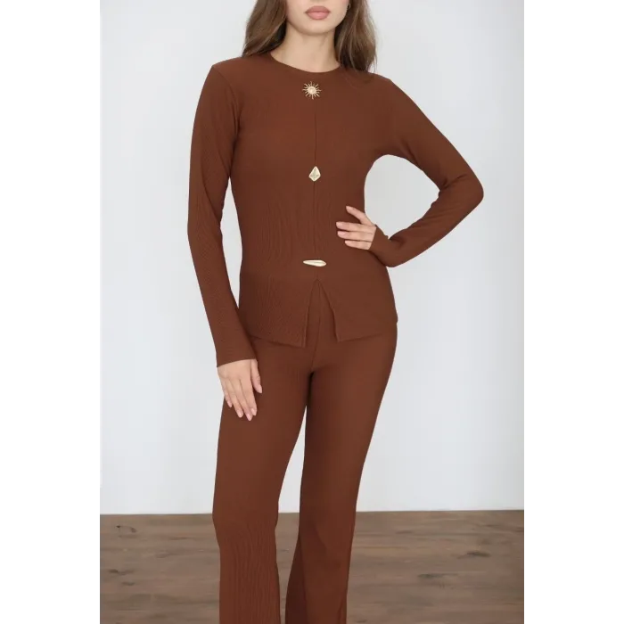 Ottoman alt üst takım kahve pt510442