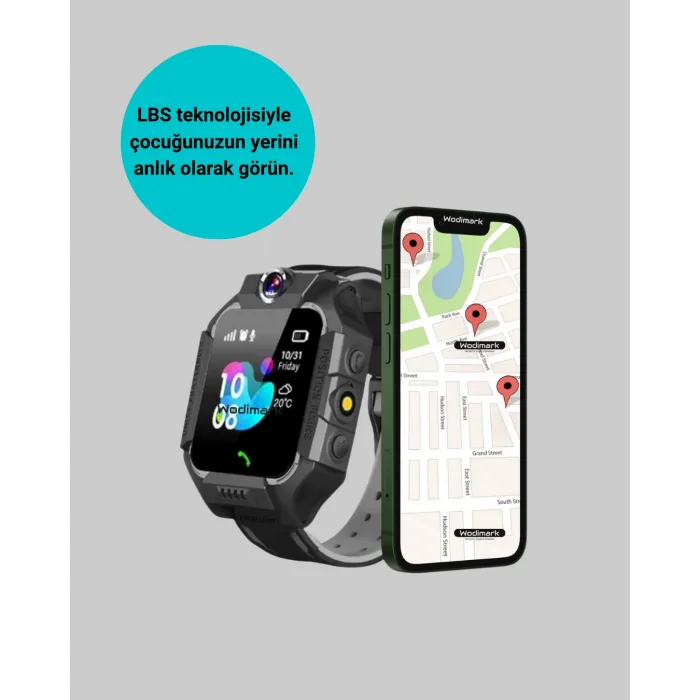 S10 Akıllı Çocuk Saati SİYAH