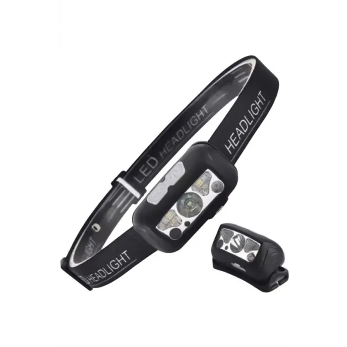 Sensörlü Şarjlı Type-c Şarj Işıklı Kafa Lambası Kamp Lambası