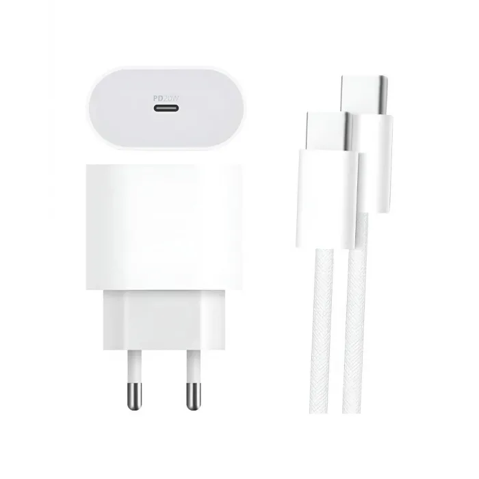 Type-C to C Kablolu 35W Hızlı Şarj Başlığı Set