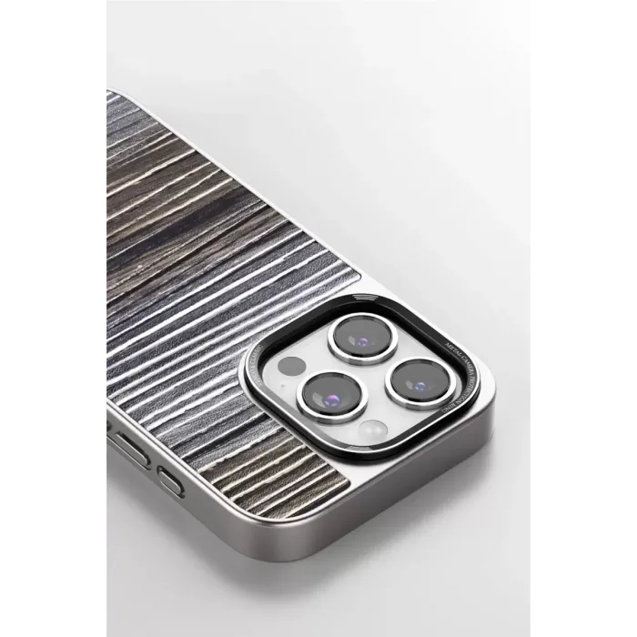 Venco iPhone 14 Pro Wave Kapak - Kahverengi