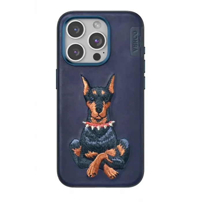 Venco iPhone 15 Pro Max Perma Desenli Kapak - Lacivert