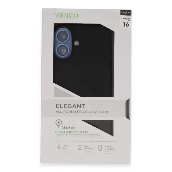 Venco iPhone 16 Home Magsafe Kapak - Siyah
