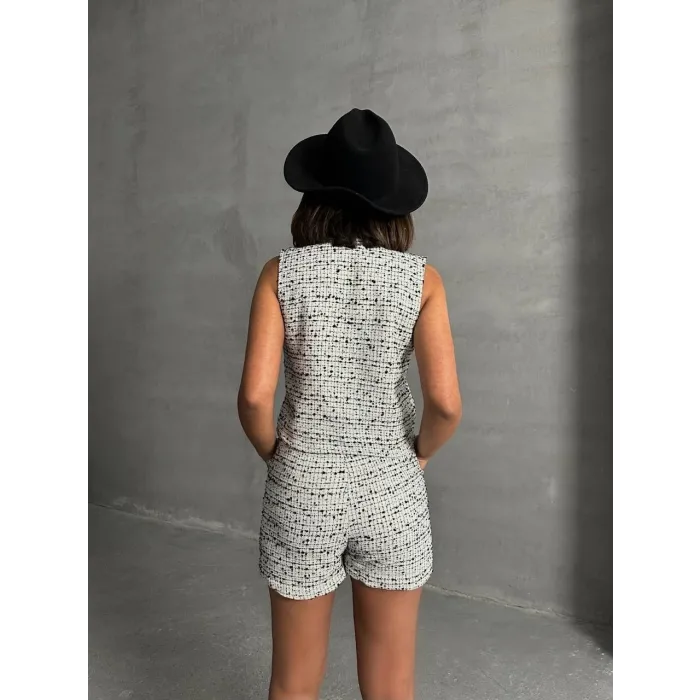 Yelekli şort takım