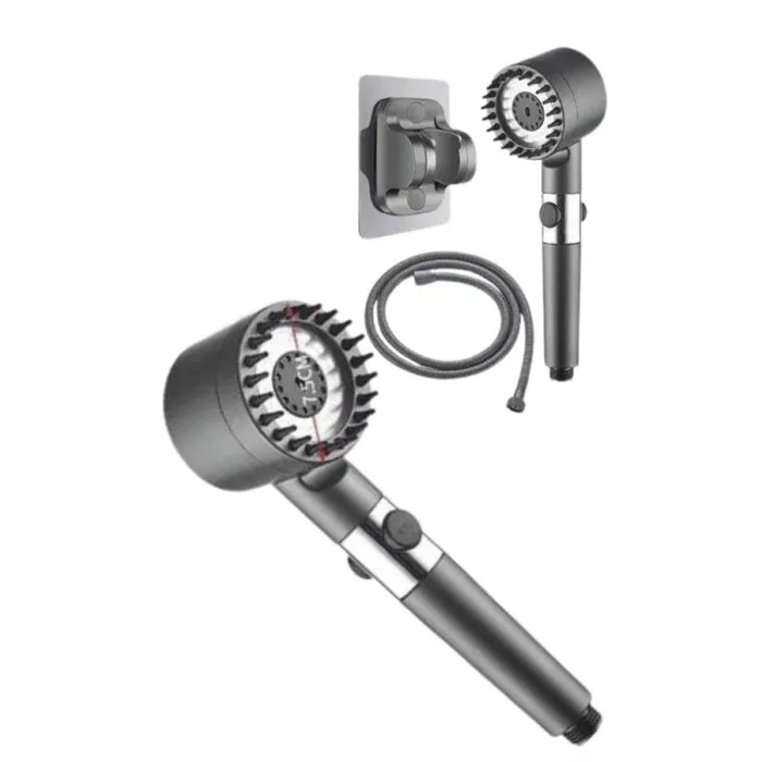 Yeni Nesil Duş Başlığı Paslanmaz Çelik Masaj Etkili Ergonomik Tasarım Su Basınçlı