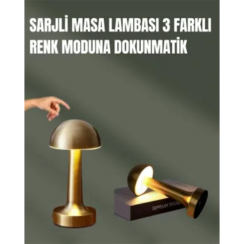 %100 Kademeli Ayarlanabilir Işık – USB Şarjlı Masa Lambası