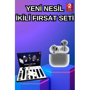 3.Nesil TWS Bluetooth Kulaklık Bluetooth Bağlantılı Akıllı Saat Amoled Ekran Plastik Hasır Kordon