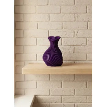 5 cm Mor Kalp Formlu Mini Vazo Modern Mini Dekor Ürünü