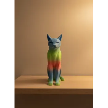 Açık Rainbow Kedi Biblo Modern Salon ve Raf Dekoru