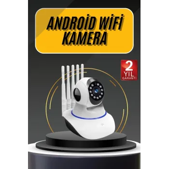 Akıllı Gece Görüşlü Sensörlü Wifi Kamera Telefondan Takip Edilebilir