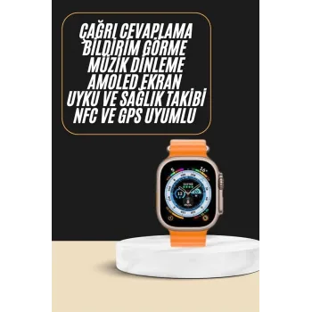 Akıllı Saat Amoled Ekran Bluetooth Bağlantılı Özel Tasarım Unısex