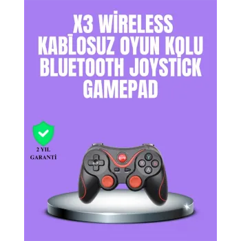 Android Uyumlu Gamepad X3 Game Stick Oyun Kolu Bluetooth Bağlantılı