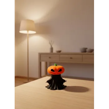 Balkabağı Figür 9cm Cadılar Bayramı Dekoratif Biblo