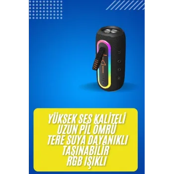 Bluetooth Hoparlör USB Şarjlı Uzun Pil Ömrü Android ve İOS Uyumlu Renkli