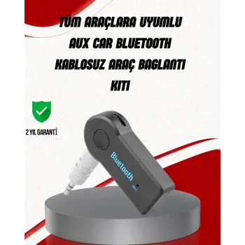 Eller Serbest Özellikli Bluetooth AUX Araç Kiti