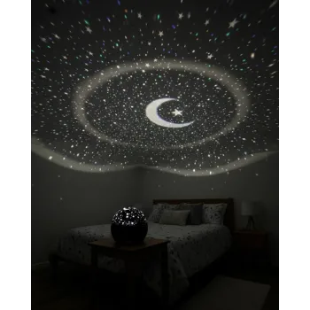 Fişli Yıldız Projektör Gece Lambası Müzikli