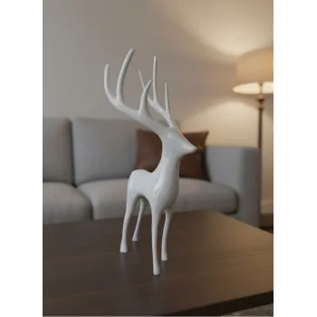 GEYİK FİGÜRÜ BEYAZ