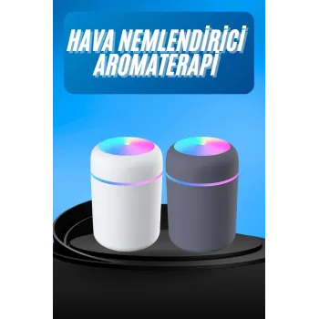 Humidifier LED Işıklı Mini Ortam Oda Kokusu Aromaterapi Buhardanlık