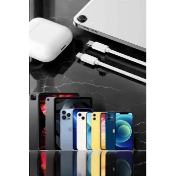Iphone Uyumlu İOS Uyumlu Lightning Hızlı Şarj Tye C Lightning Şarj Kablosu