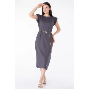 Jile elbise antrasit