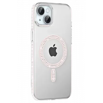 Joko Apple iPhone 14 Move Taşlı Magsafe Kapak - Gümüş