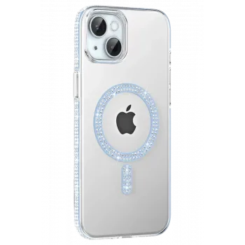 Joko Apple iPhone 14 Move Taşlı Magsafe Kapak - Mavi