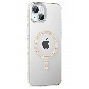 Joko Apple iPhone 14 Move Taşlı Magsafe Kapak - Pembe