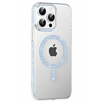 Joko Apple iPhone 14 Pro Max Move Taşlı Magsafe Kapak - Mavi