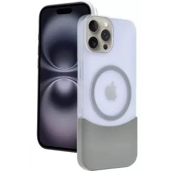 Joko Apple iPhone 15 Pro Max Velar Magsafe Kapak - Natural Grey