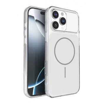 Joko Apple iPhone 16 Pro Max Bruma Magsafe Kapak - Gümüş