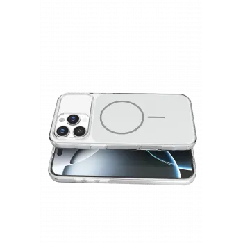 Joko Apple iPhone 16 Pro Max Bruma Magsafe Kapak - Gümüş