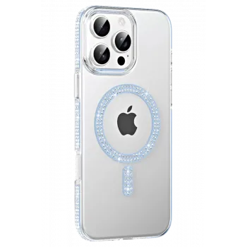 Joko Apple iPhone 16 Pro Max Move Taşlı Magsafe Kapak - Mavi