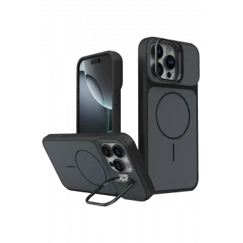 Joko Apple iPhone 16 Pro Max Pale Magsafe Standlı Kapak - Siyah