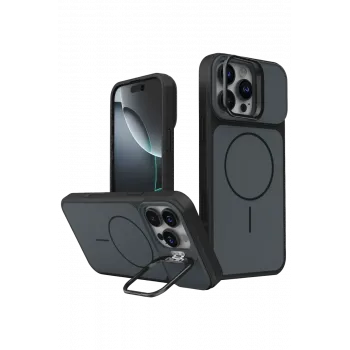 Joko Apple iPhone 16 Pro Max Pale Magsafe Standlı Kapak - Siyah
