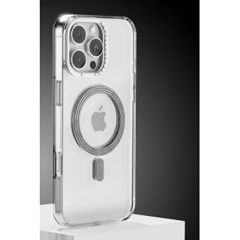 Joko Apple iPhone 16 Pro Max Tash Diamond Magsafe Kapak - Beyaz