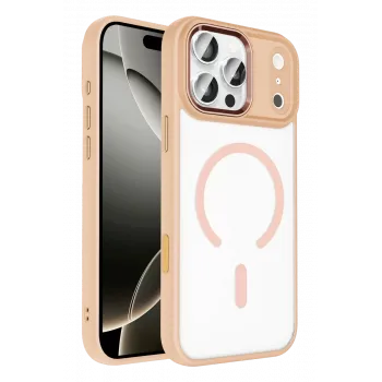 Joko Apple iPhone 17 Pro Max Terea Magsafe Kapak - Pembe