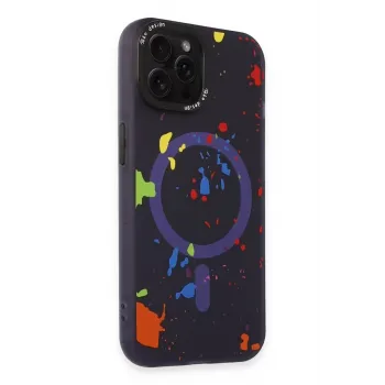 Joko iPhone 14 Pro Colorful Magsafe Kapak - Derin Mor